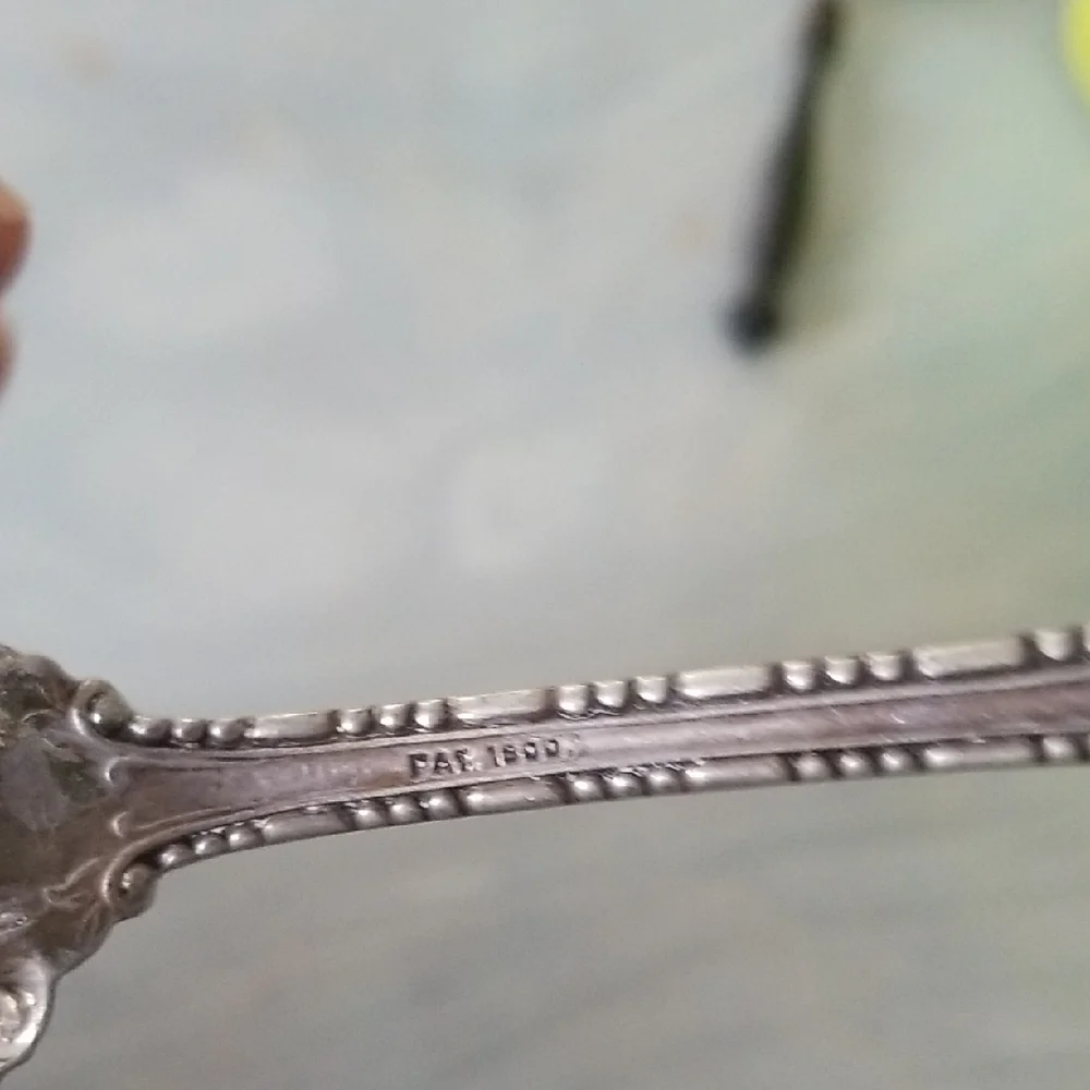 Vintage Elegant Silver Plated Decorative Spoon
